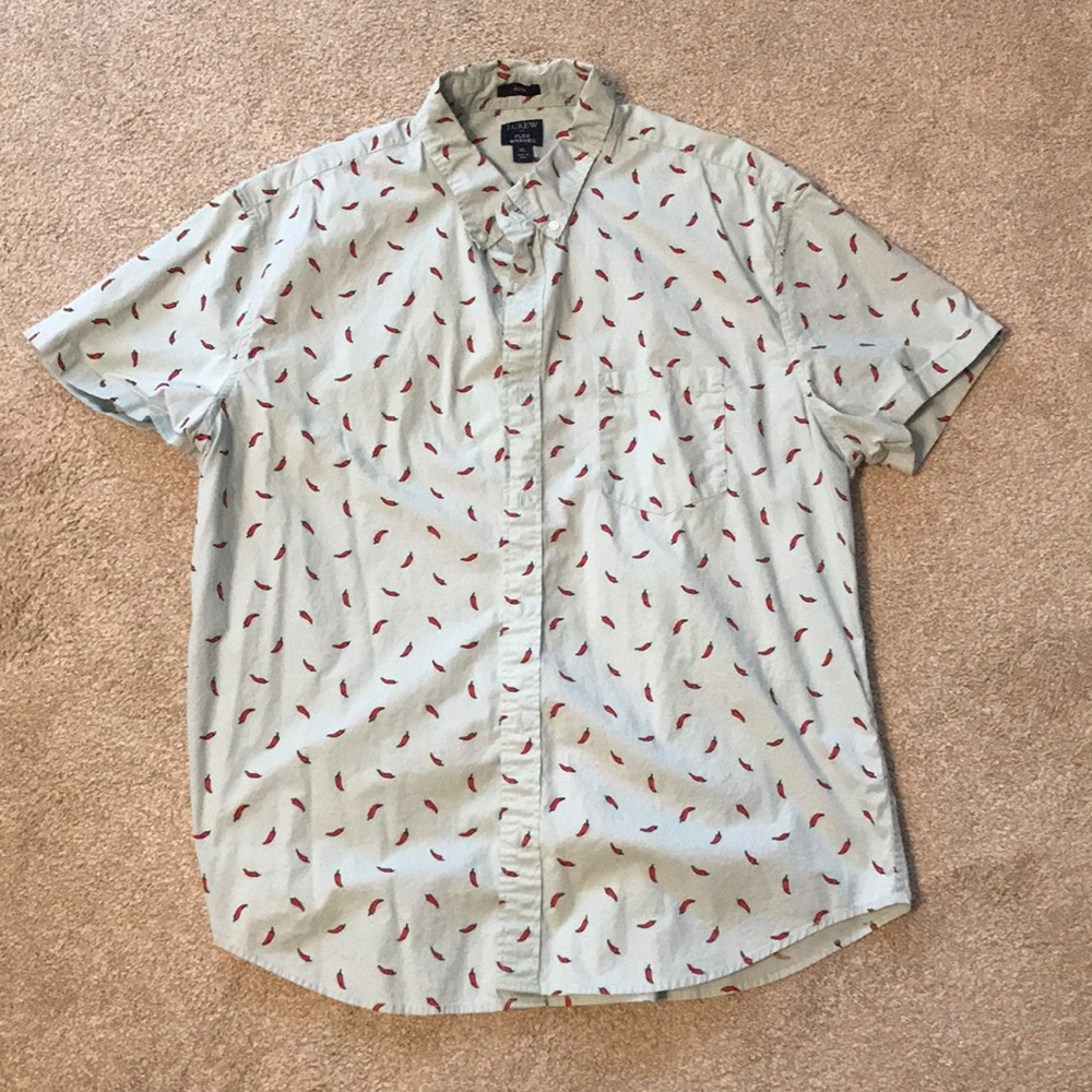 J Crew hot chili pepper shirt